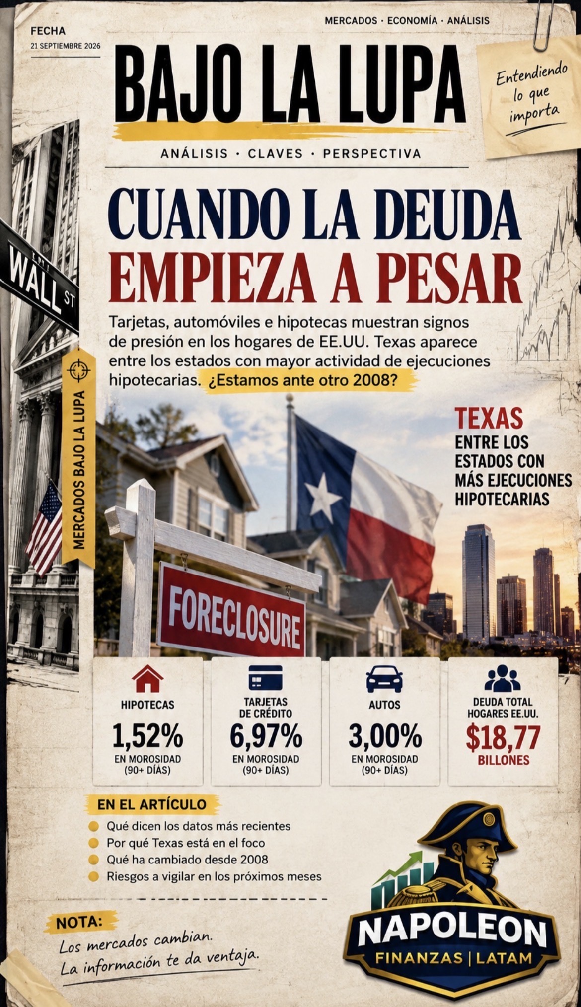 Cuando la deuda empieza a pesar — Bajo la Lupa