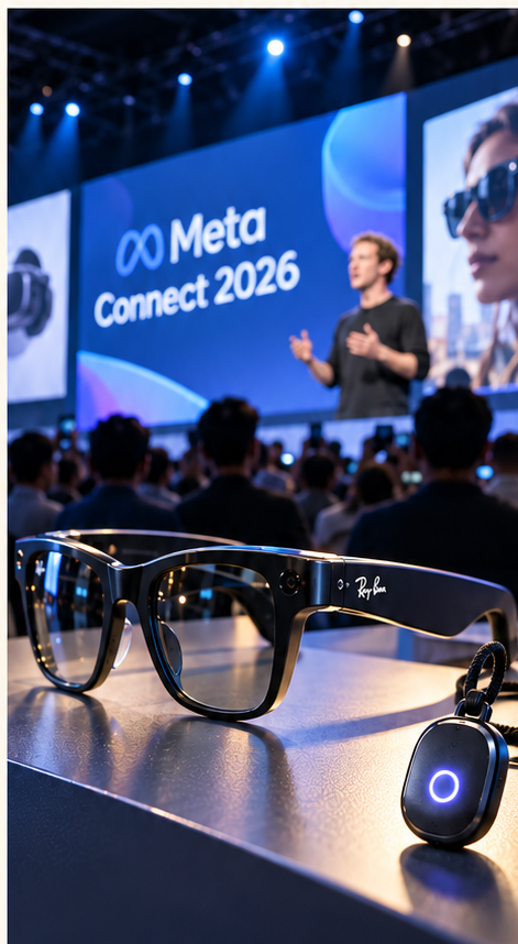 Meta Connect 2026: gafas con inteligencia artificial y Muse Charm