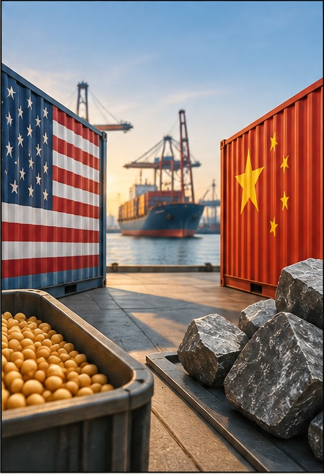 Comercio entre Estados Unidos y China: soja, energía y tierras raras