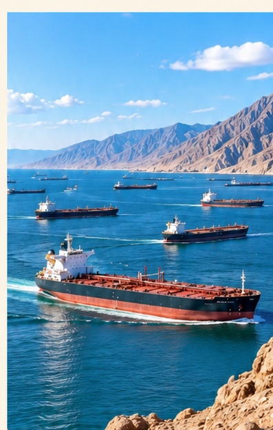 Buques petroleros en el estrecho de Hormuz